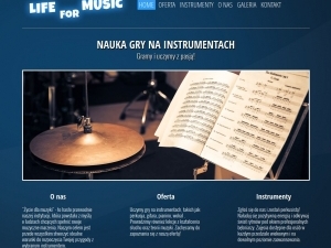 Nauka gry na gitarze, perkusji oraz pianinie